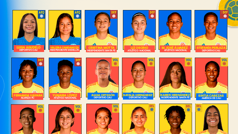 Confirmada la convocatoria de Colombia Femenina para el Sudamericano Sub-20 - ESPN