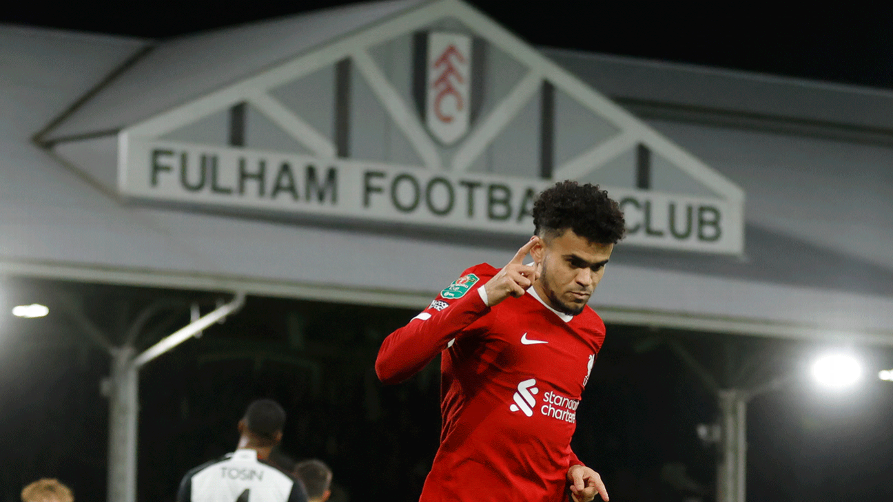 Díaz y Liverpool visitan a Fulham: Los Reds buscan volver a la victoria en la Premier - ESPN