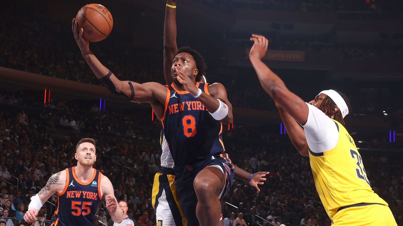 Knicks rule OG Anunoby (hamstring) out for Game 4 vs. Pacers ESPN