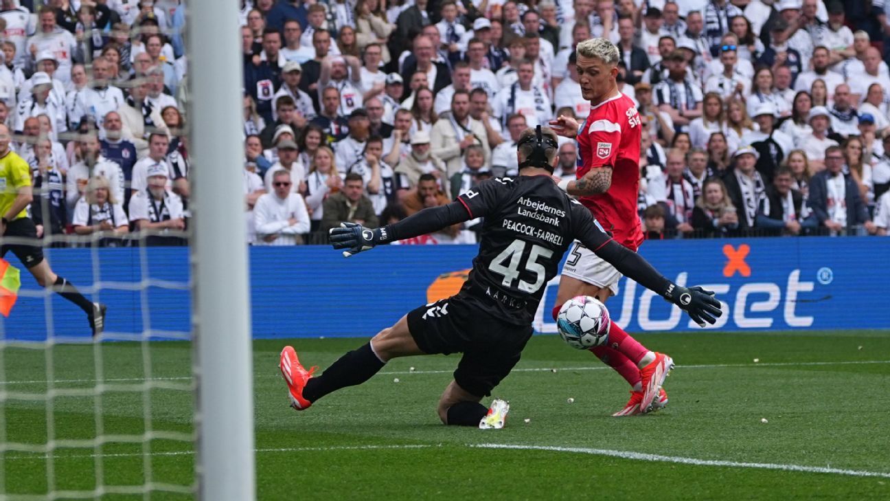 Oliver Sonne marcó un gol y se consagró campeón con Silkeborg de la Copa de Dinamarca - ESPN