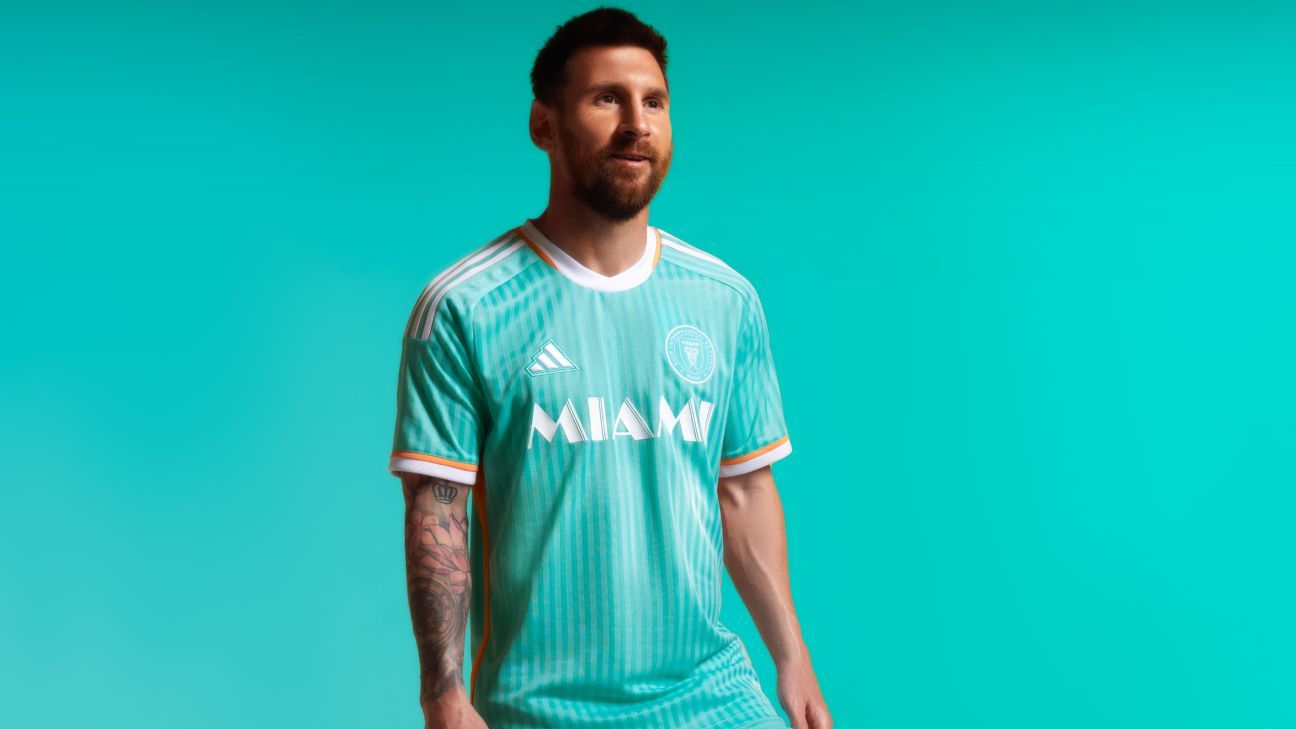 Messi styles Inter Miami as MLS goes retro with third kits - ESPN