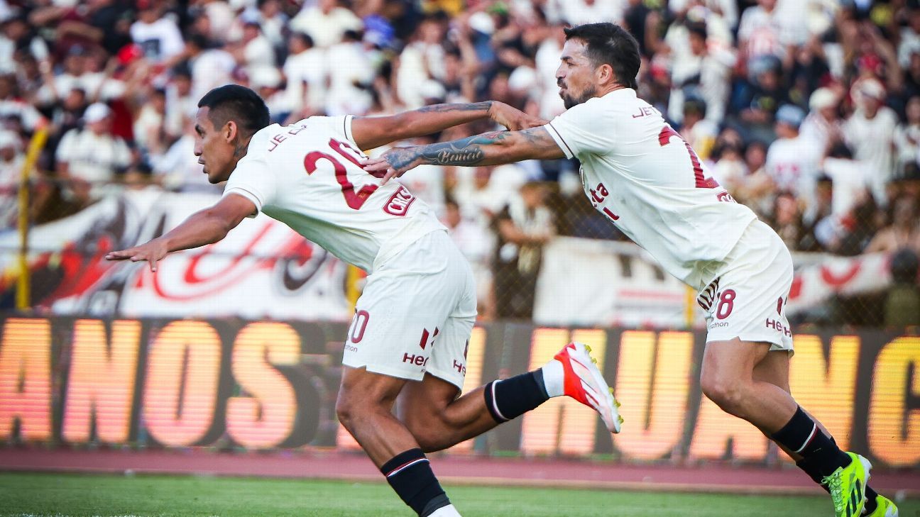 Alex Valera marcó un golazo y salvó a Universitario de la derrota ante Sport Huancayo - ESPN