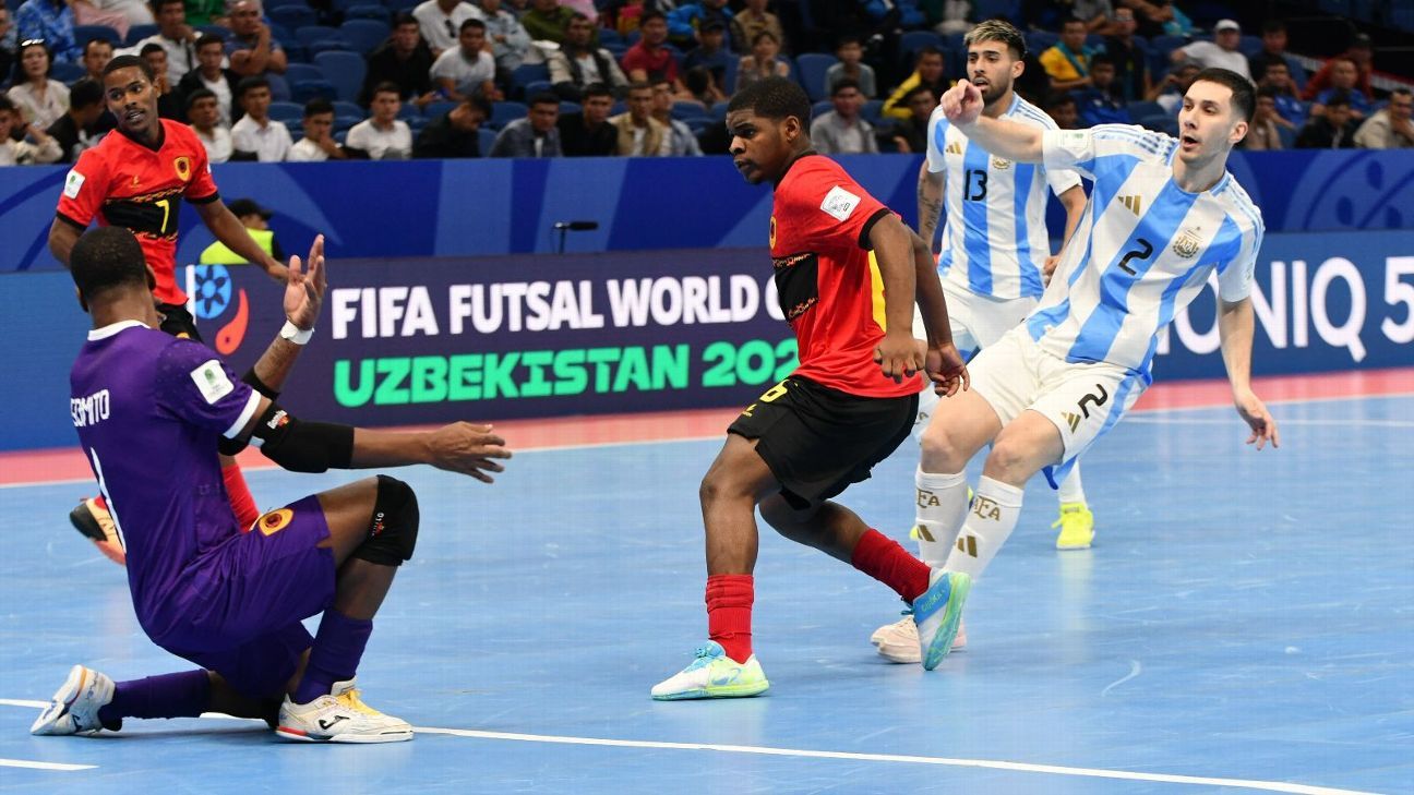 Argentina goleó a Angola y pasó a octavos del Mundial de Futsal - ESPN