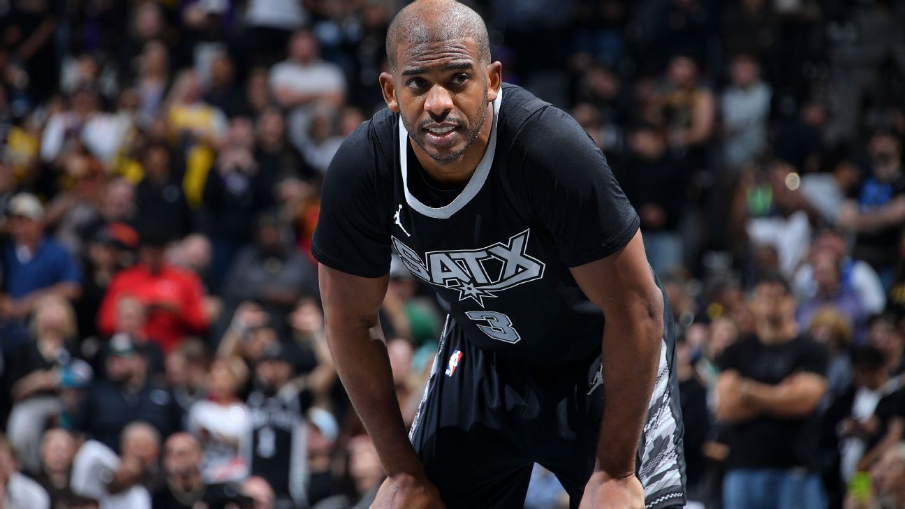 Spurs' Chris Paul third NBA player to reach 12,000 assists - ESPN