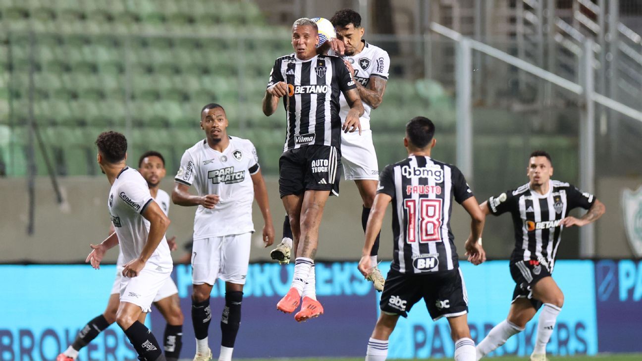 A 10 días de la final de la Libertadores, Mineiro y Botafogo empataron por el Brasileirao - ESPN