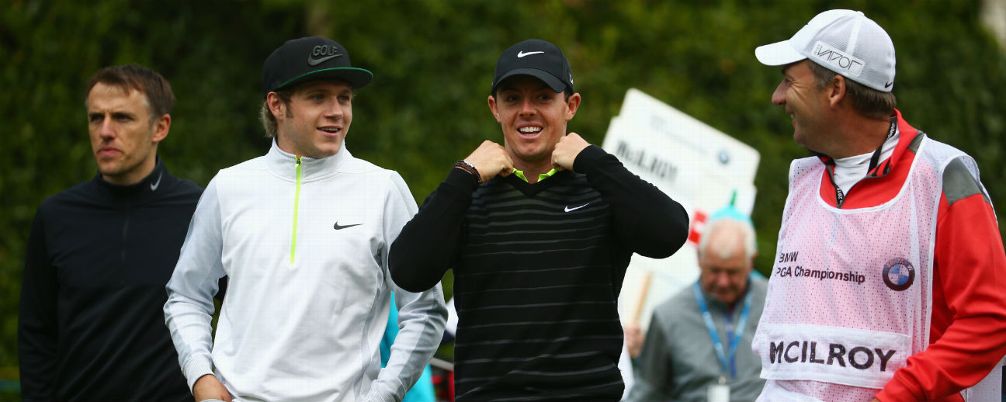 One Direction S Niall Horan Rory Mcilroy And Paul Scholes