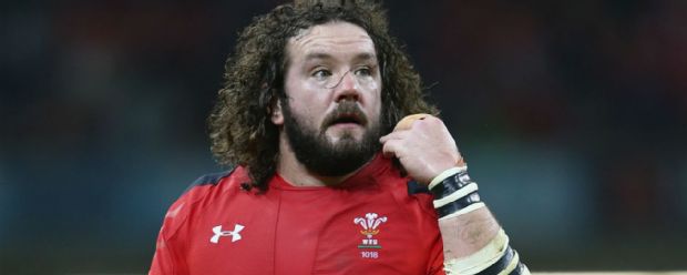 Adam Jones of Wales during the Six Nations match between Wales and Italy