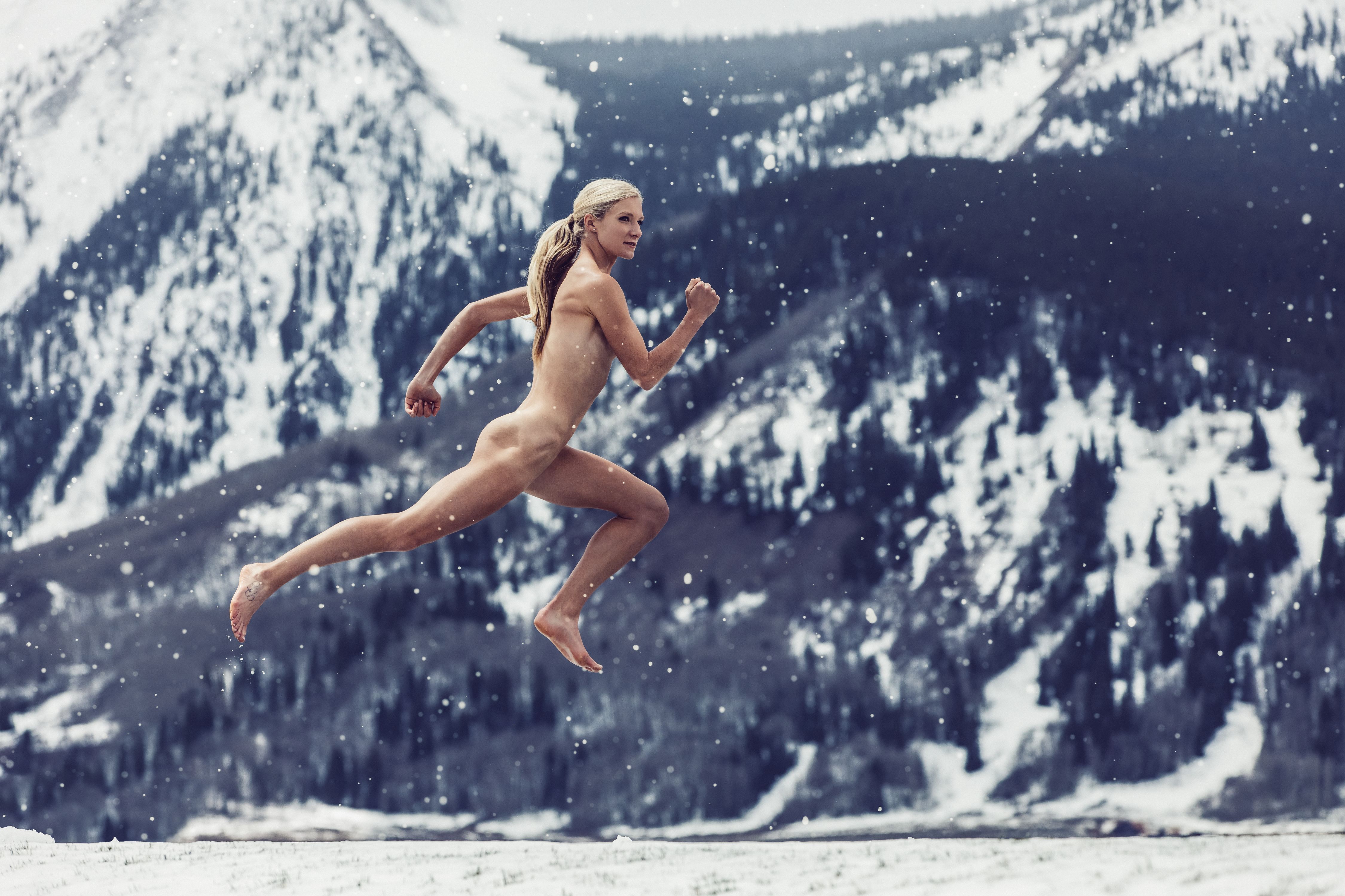 Snow and skin