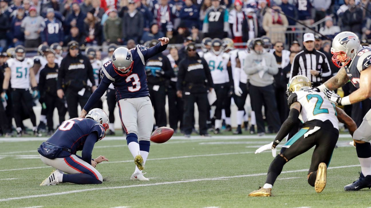 Stephen Gostkowski, K, New England Patriots