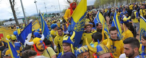 Clermont Auvergne supporters