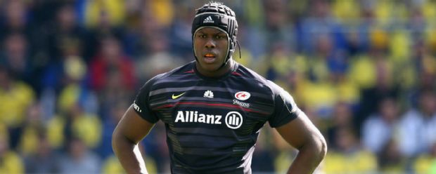 Maro Itoje of Saracens looks on