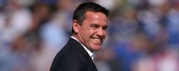 Mike Ford smiles on the touchline at the Rec