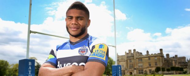 Kyle Eastmond poses during a Bath media day
