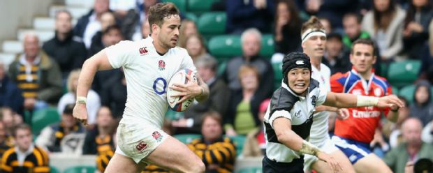 Danny Cipriani runs for England against the Barbarians