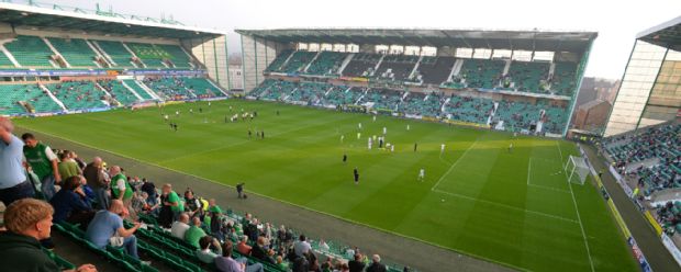 Easter Road before kick off