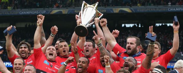 Toulon celebrate winning the Champions Cup