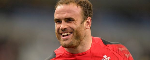 Jamie Roberts enjoying his rugby playing for Wales during this year's RBS Six Nations.