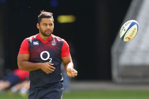 Billy Vunipola during England's Captain's run at the Stade de France