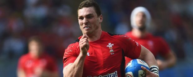 George North breaks to score a try for Wales against Italy in the 2015 Six Nations