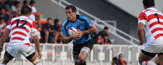 Uruguay's Santiago Vilaseca makes headway against Japan