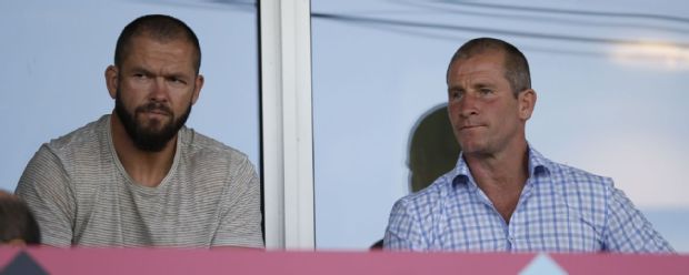 Andy Farrell and Stuart Lancaster watch on as Fiji hammer Canada at The Stoop