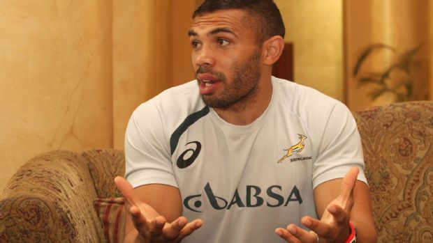 Bryan Habana during a portrait session at The Cullinan Hotel