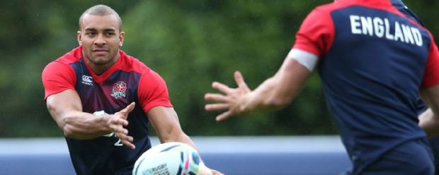 Jonathan Joseph takes part in England training