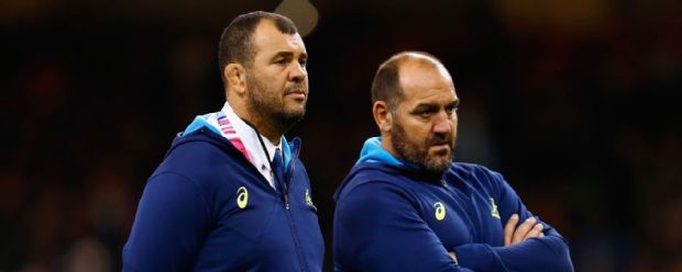 Michael Cheika and Mario Ledesma