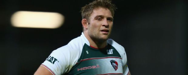 Tom Youngs during the Aviva Premiership match between Exeter Chiefs and Leicester Tigers