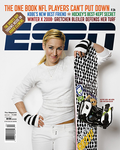 Bleiler was the first female action sports athlete to appear on the cover of ESPN The Magazine, in 2008.