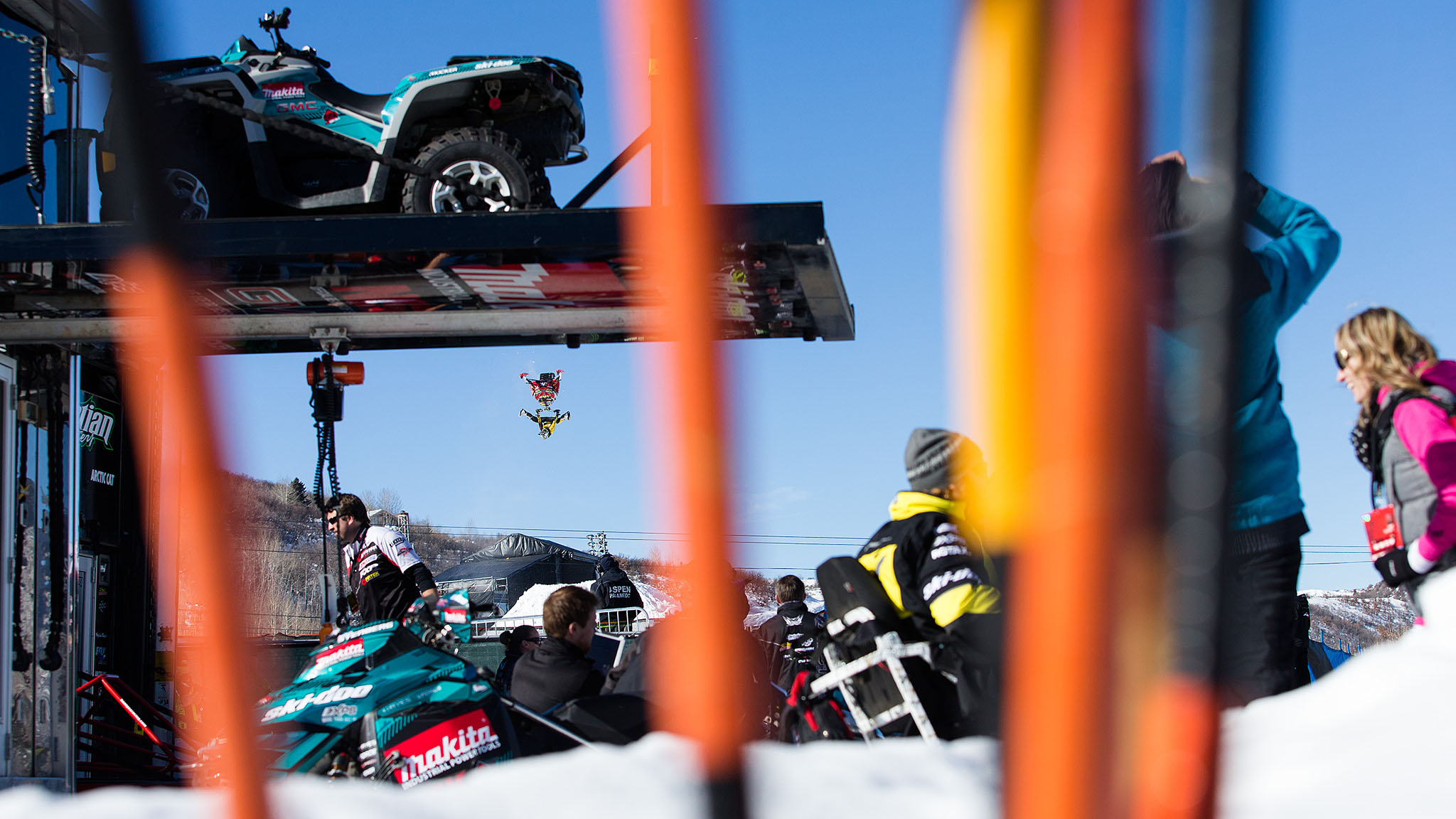Nineteen competitions in three sports will be contested at XG Aspen 2016, including Monster Energy Snowmobile Freestyle. On Wednesday afternoon, defending gold medalist, Colten Moore, who won the event the last time it was held in 2014, practiced hard for another win.