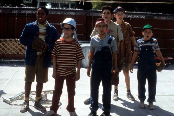 The Sandlot crew in a scene from the film.