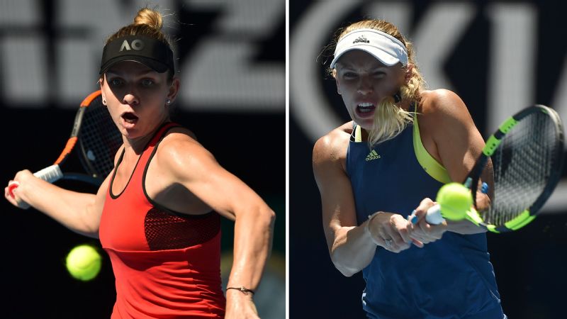 Simona Halep and Caroline Wozniacki