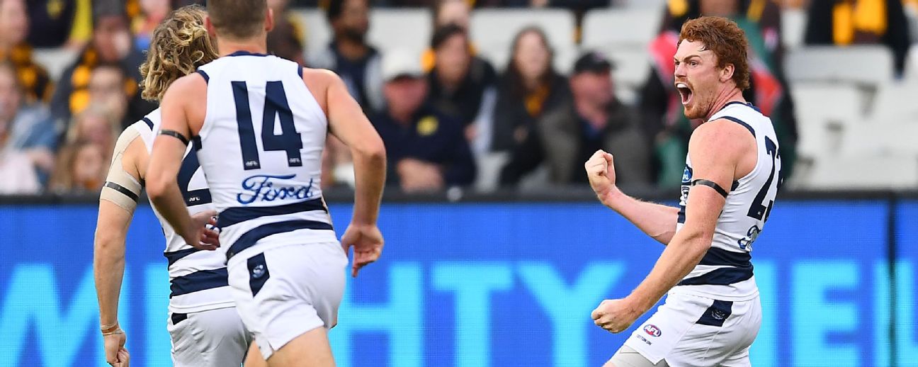 Afl Geelong Cats Edge Hawthorn Hawks In Easter Monday Stunner