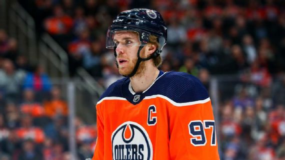 Oilers' Connor McDavid expected to miss 1-2 weeks with upper-body injury  sustained in loss vs. Jets - The Athletic