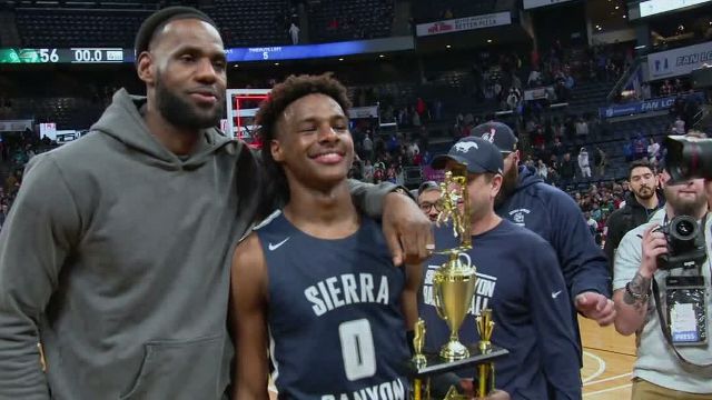Bronny James, Sierra Canyon rushed off court during game due to gun scare 