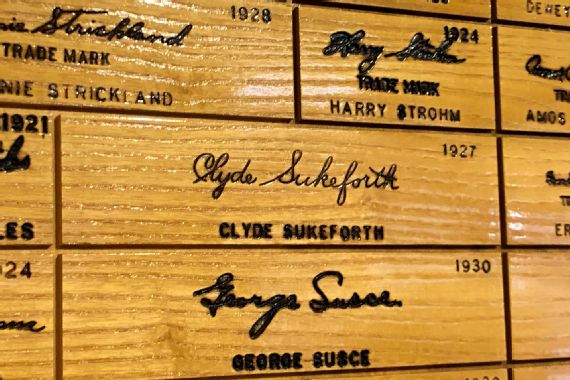 Clyde Sukeforth Autographed Official NL Baseball Inscribed