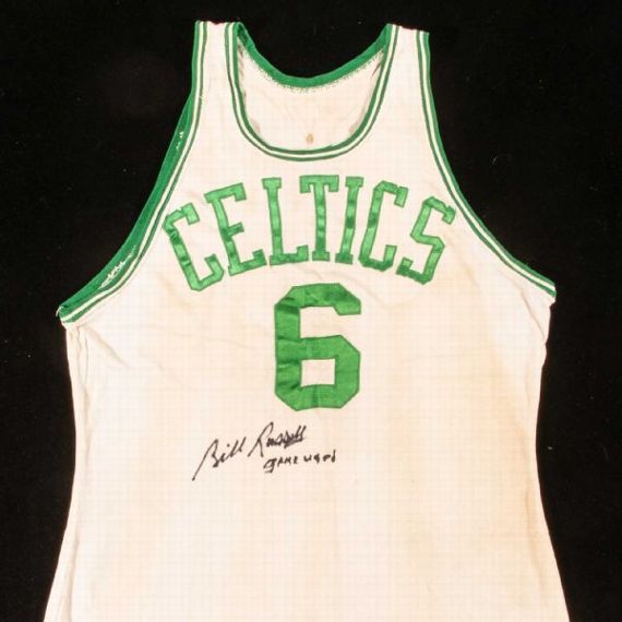 1960 Bill Russell NBA All-Star Game Worn Eastern Conference Jersey,, Lot  #50009