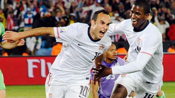 La camiseta local de Estados Unidos en el Mundial 2010
