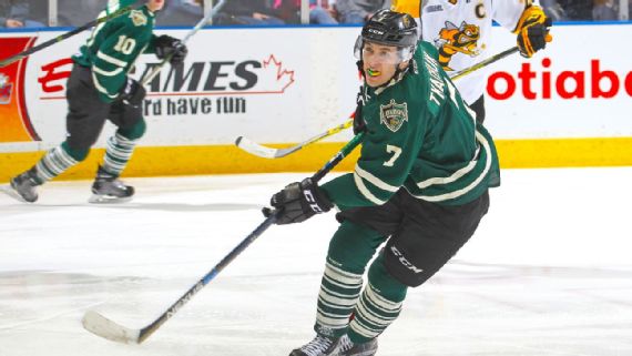 Matthew Tkachuk playing for London Knights