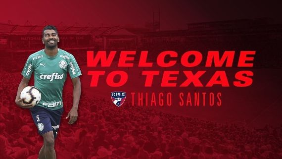 FC Dallas acerta a contratação de Thiago Santos; veja o anúncio nas redes sociais