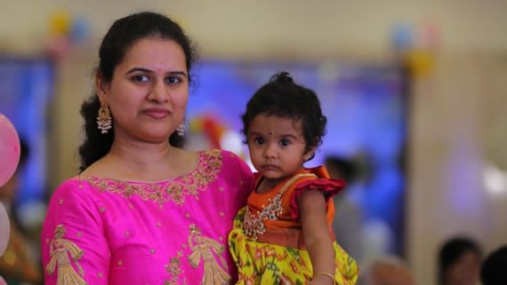 File pic: Koneru Humpy with her daughter Ahana