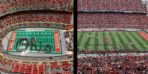 College football replica stadiums built out of LEGOs (Photos)