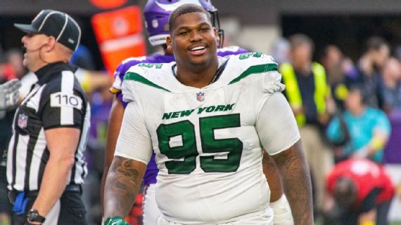 Jets DT Quinnen Williams recently scrubbed the Jets from his Twitter bio. Bailey Hillesheim/Icon Sportswire