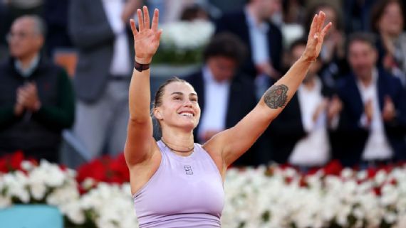 Sabalenka superou Gauff na final do Madrid Open