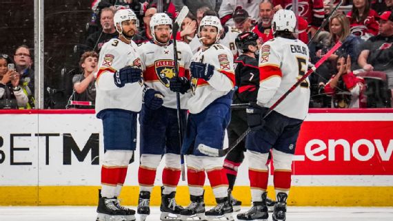 Florida Panthers celebrating a goal