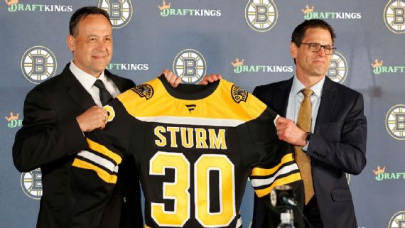 marco Sturm ⁤at a ⁣press conference.