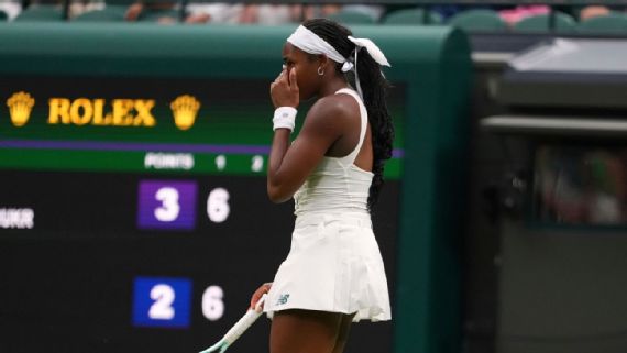 Coco Gauff at Wimbledon after first round loss