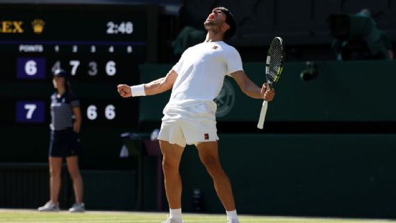 Carlos Alcaraz em Wimbledon