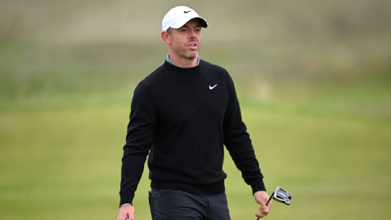 Rory McIlroy on the golf course